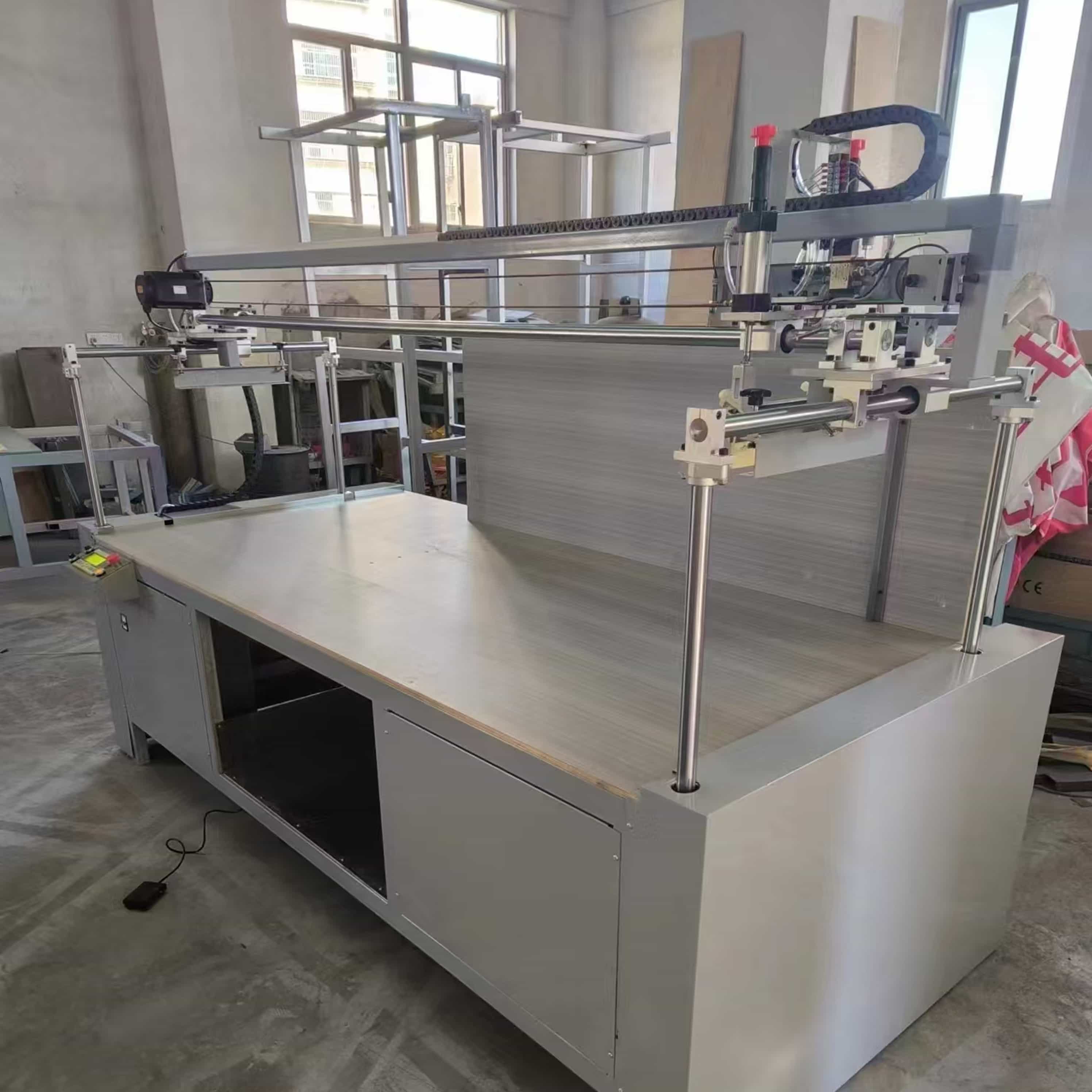 Corrugated paper large area screen printing machine