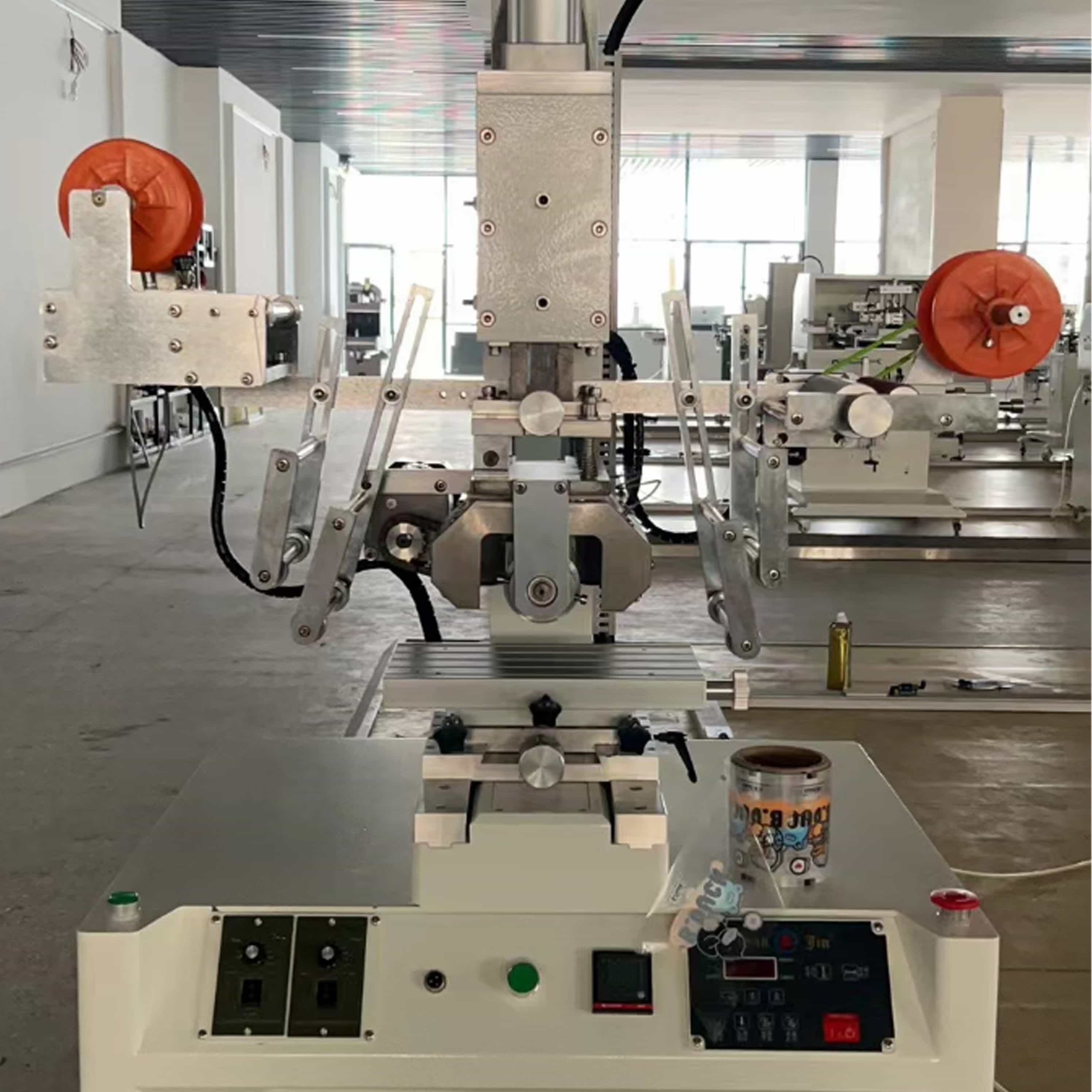 Pneumatic circular surface cautery heat transfer machine