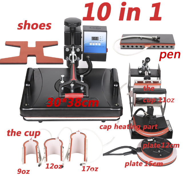 8 in 1 heat stamping machine